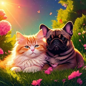 Gentle Lofi Rhythms for Pet's Evening Calm - Joyous Melodies