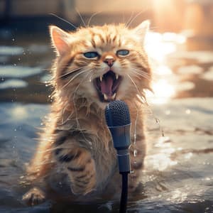 Rain Felines: Cat Melodic Whisk - French Mornings
