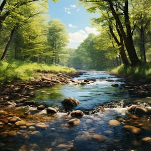 Working by the River: Calming Stream Melodies - Studying Music Legends