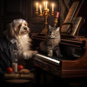 Piano Music Companions: Gentle Pet Melodies - Pet Music Therapy
