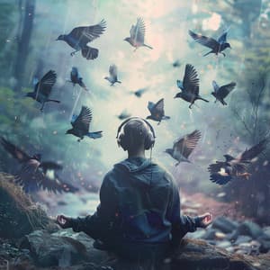 Meditative Birds Song: Binaural Harmony - 92 88 Hz - Medi Rela