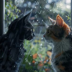 Serene Binaural Rain Frequencies for Cats - Cat Music