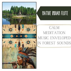 Calm Meditation Music Enveloped in Forest Sounds - Native Indian Flute