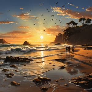 Canto De Pájaros Y Gatos Que Ronronean: Sonidos Ambientes Y Paisajes Sonoros De Agua - Cena Música Relajante