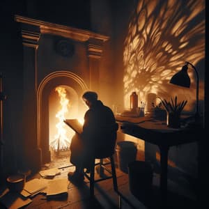 Focused Flames: Fire Music for Concentration - Fireplace Sounds