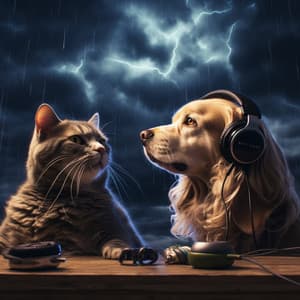 Comforting Vibes: Pets Thunder Sounds - Pet Lover TA