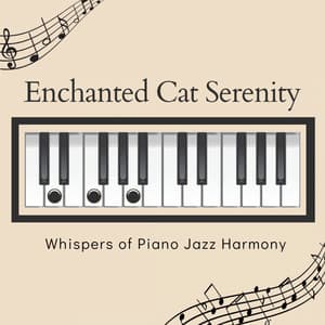 Enchanted Cat Serenity: Whispers of Piano Jazz Harmony - Piano Jazz Calming Music Academy