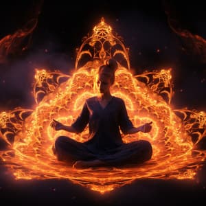 Fiery Zen: Calming Inferno Meditation - Dusty Clav