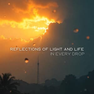 Reflections of Light and Life in Every Drop - Meditation Rain Sounds