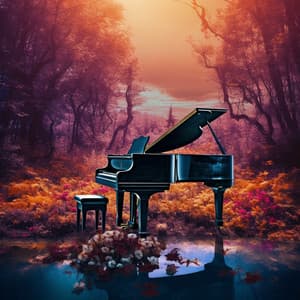 Woven Echoes: Serene Piano Music - Gentle Piano Calm