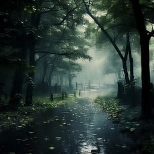 Rainfall Serenity: Outdoor Oasis - Nature Hiker