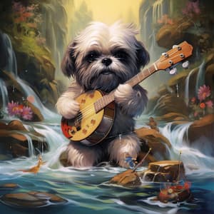 River Fetch: Dogs Soothing Waves - Happy Morning Music