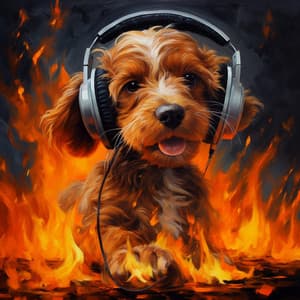 Loyal Flames: Dogs Fire Companionship - Doggy Music