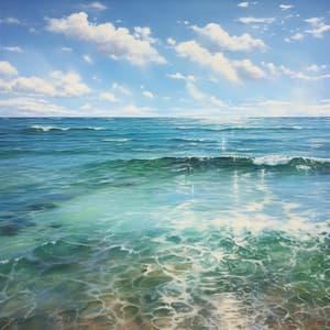 Eterno Abrazo: Ondas Oceánicas Armónicas - 101 Naturaleza