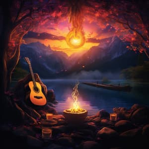Bonfire Serene Relaxation Escape: Music in the Ember - Fireplace Sample Master