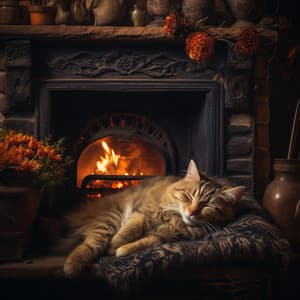 Melodías Felinas: Chimenea Serena Para Tu Amigo Felino - Ruido de la naturaleza