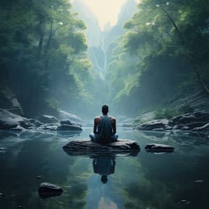 River Meditation Harmony: Gentle Stream Echoes - Healing Meditation