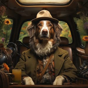 Euphoric Echoes from the Moonlit Lounge - Dog Music Waves