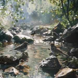 Calming Nature Relaxation Binaural Sounds with Birds and Creek - Weather Batches