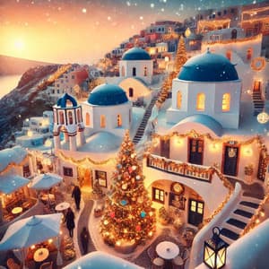 Santorini Christmas Evening Chillout Mix: Elegant Lounge Café - Dj Chillout Sensation