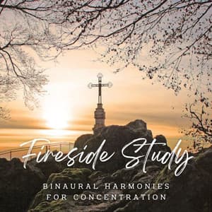 Ambient Fireside Study: Binaural Harmonies for Concentration - Binaural Beats Study Tones