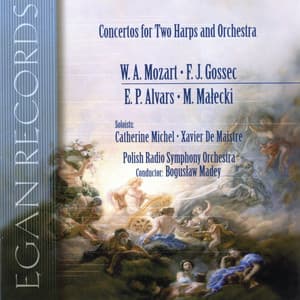 Mozart, Gossec, Alvars, Malecki: Concertos for Two Harps and Orchestra - Catherine Michel