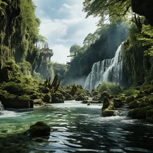 Reflejo Tranquilo Del Arroyo: Melodías Meditativas Del Río - Proyecto Naturaleza Ambiental