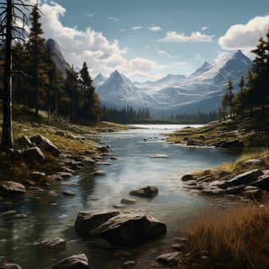 Meditative River Ambience: Calming Stream Sounds - Follow the Breath Meditations