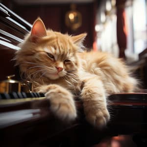 Ensoñación Felina: Piano Meditativo Para Serenidad Felina - Piano y lluvia