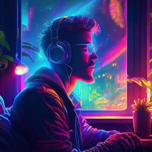 Vibras Lofi Para La Relajación Y La Calma Por La Noche - Manifestación Sonora