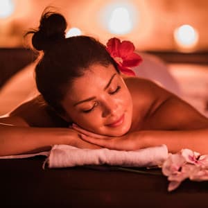 Spa Fireside Melodies: Binaural Chill Music for Serenity and Renewal - Fire