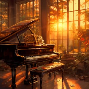 Prado Iluminado Por La Luna: Piano Baila Con Sombras Bajo Rayos Plateados - Relajante Piano Jazz