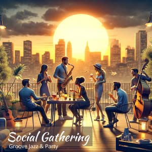 Social Gathering: Groove Jazz & Party on the Roof - Relaxation Jazz Music Ensemble