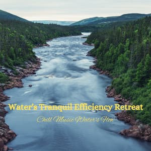 Water's Tranquil Efficiency Retreat: Chill Music Water's Flow - Waterfall White Noise