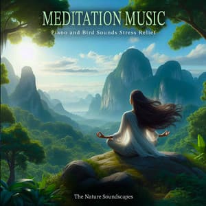 Meditation Music - Piano and Bird Sounds Stress Relief - The Nature Soundscapes