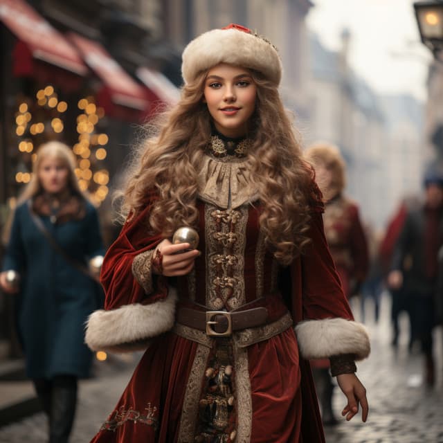 Christmas Girl Spirit - Santa