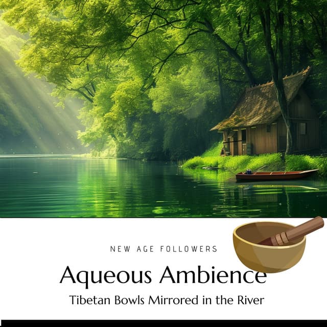 Aqueous Ambience: Tibetan Bowls Mirrored in the River - New Age Followers