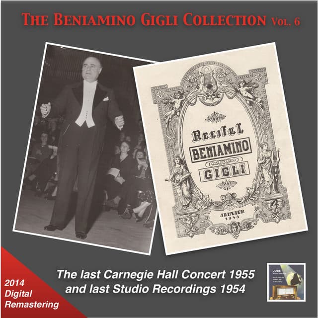 The Beniamino Gigli Collection, Vol. 6: The Last Carnegie Hall Concert & Last Studio Recordings - Dino Fedri