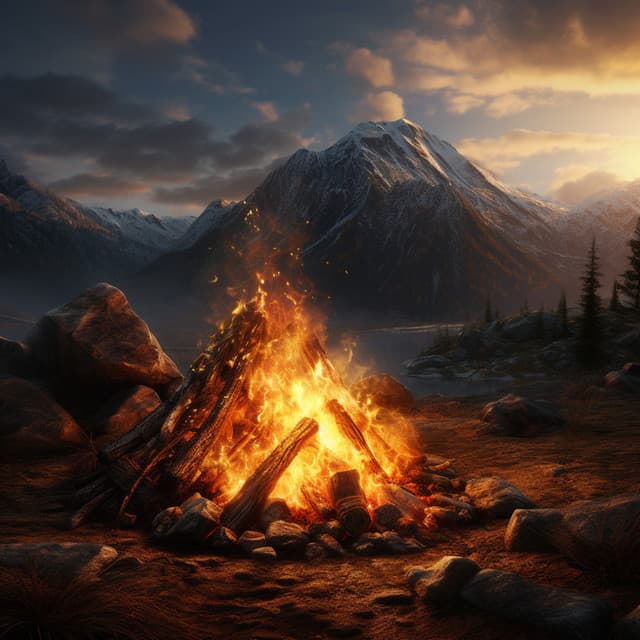 Eternal Fire Glow: Guided Meditation Harmonies - Meditation Music Library