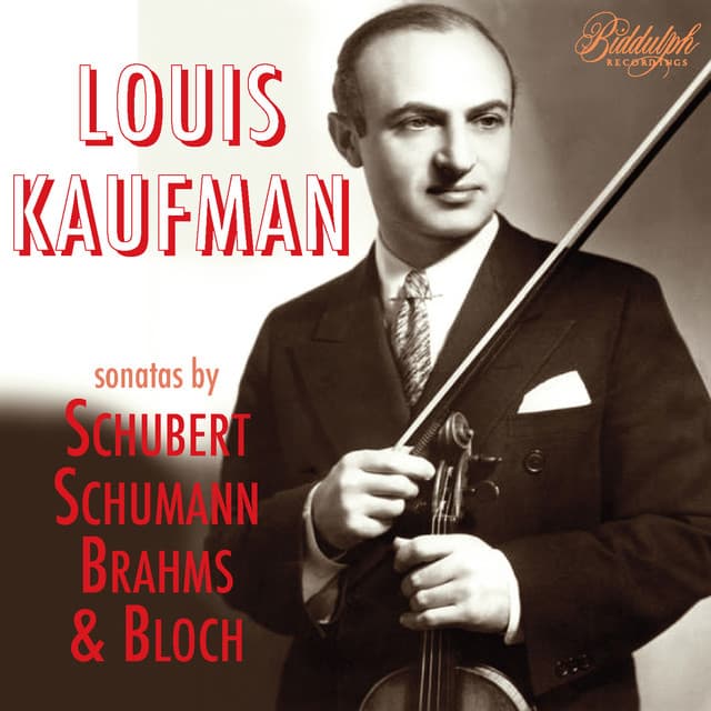 Schubert, Schumann & Others: Violin Sonatas - Louis Kaufman