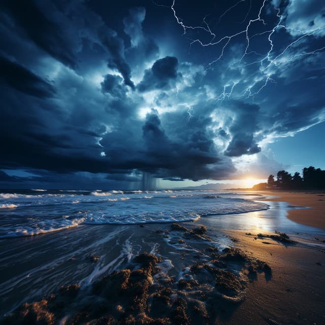 Relajación Lluviosa A La Luz De La Luna: Música Relajante Y Sinfonía De La Lluvia - Sonidos De Tormentas