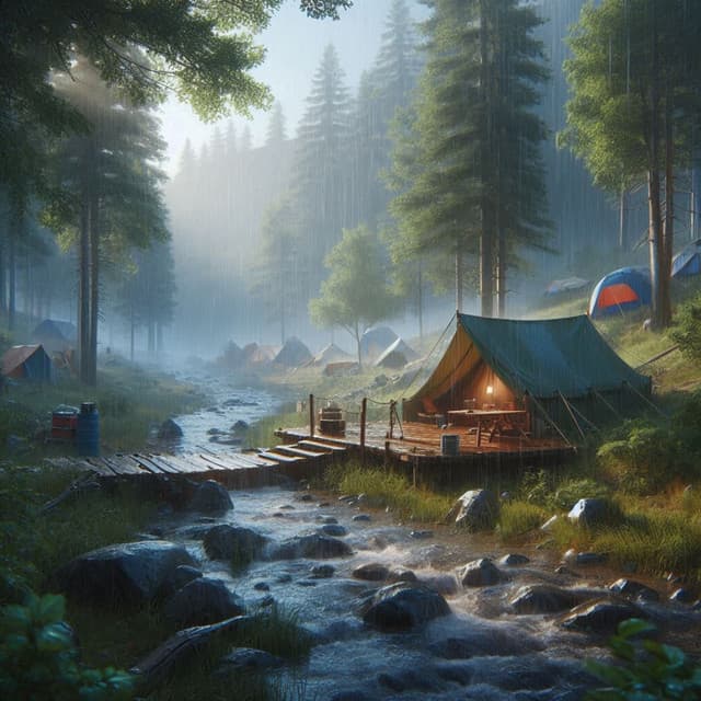 Rain Noise in the Camp - Cloé Elvira