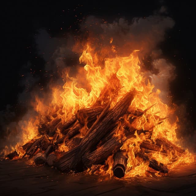 Meditation by the Fire: Tranquil Flame Ambience - Celestial Meditation Master