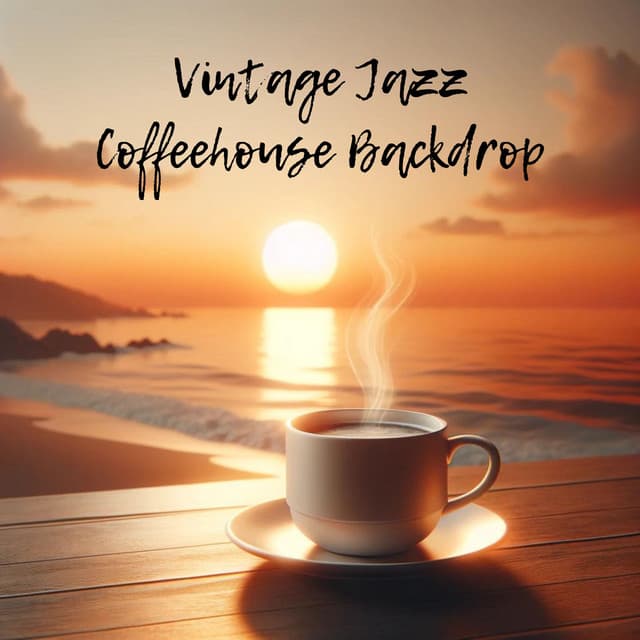 Vintage Jazz: Coffeehouse Backdrop - Vintage Cafe