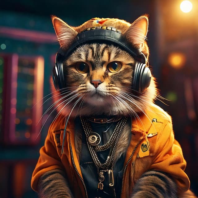 Meow and Flow: Hip Hop Grooves for Relaxed Cats - Binaural Beats ASMR
