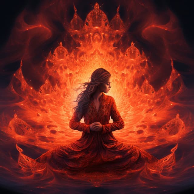Binaural Fire Meditation: Serene Flame Harmony - Solfeggio Frequency Meditation