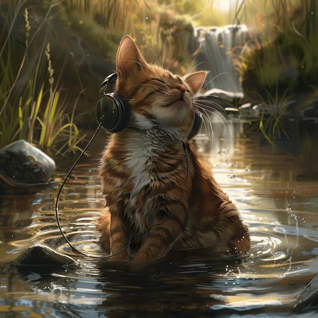 Cats Binaural Stream: Purring Melodies - Pure Healing Waves