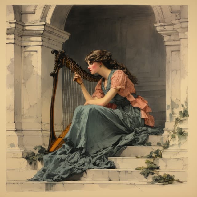 Ambient Harp Bliss for Deep Rest - Classical Harp Music