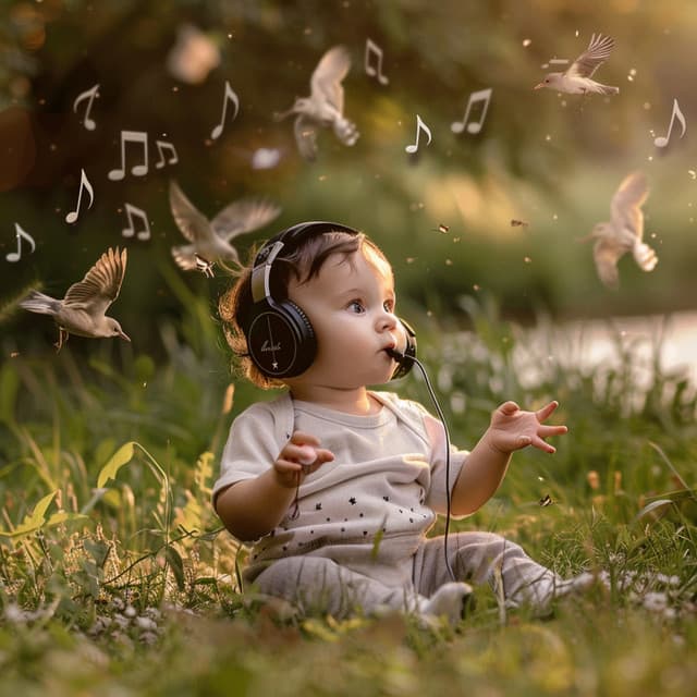 Binaural Birds for Babies: Gentle Nature Sounds - 92 88 Hz - Baby Songs Music