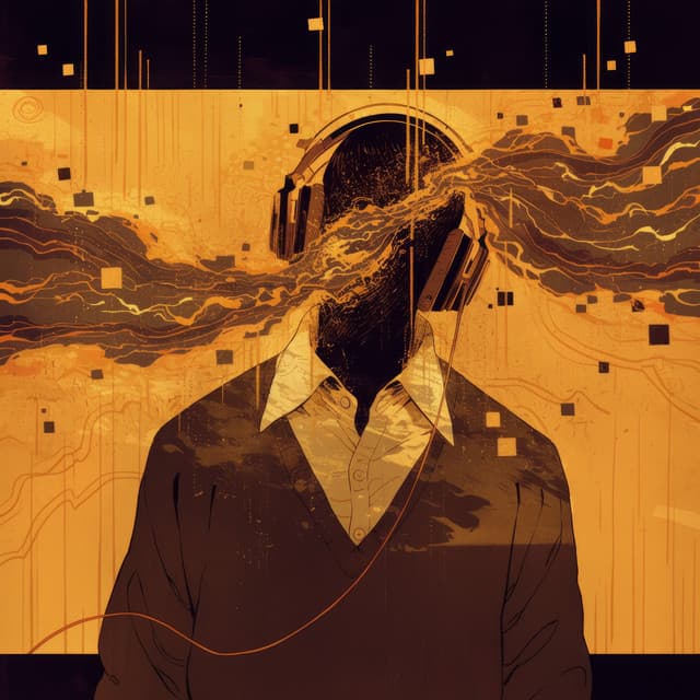 Santuário do Ruído Castanho ao Pôr do Sol Dourado - Ruído Branco